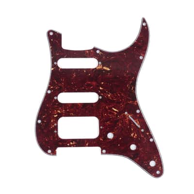 Brio HSS Strat® 11 Hole, Rounded Pickup Corners, 3 Screw Humbucker Mounting Holes Vintage Tortoise Shell image 1