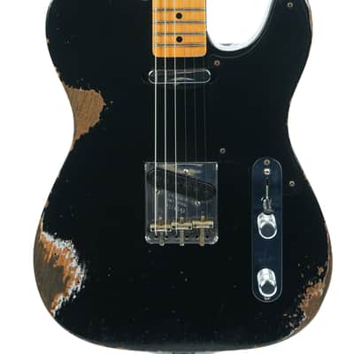 Fender Custom Shop Double Esquire Roasted Pine Relic Black 2022 image 5