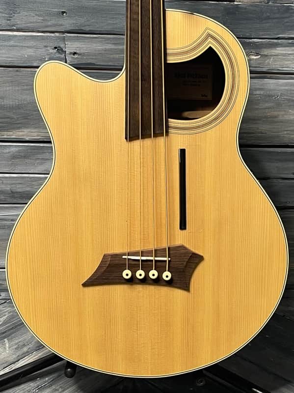 Mint Warwick RockBass Left Handed Alien Deluxe 4 String Fretless Acoustic Electric Bass image 1