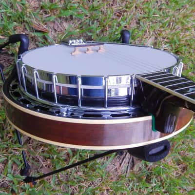 Vintage Iida Model 235 'Masterclone' 5-string Banjo with Case image 10