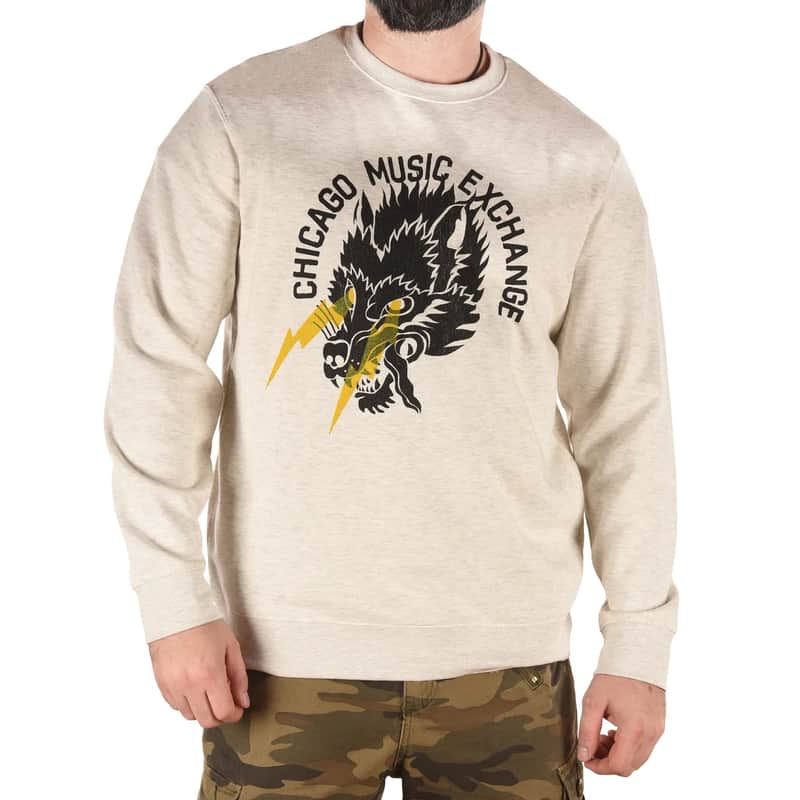 CME "Wolf Lightning" Pullover Crew Sweatshirt Medium image 1