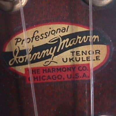 Vintage Johnny Marvin Professional Tenor (Concert Size) Ukulele & Case in Great Playing Condition image 5