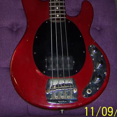 Music Man StingRay 4 H 2EQ 1987 Trans Red image 1