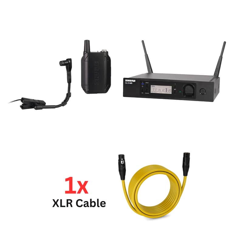 Shure GLXD14R/B98 Digital Wireless Instrument Microphone System image 1