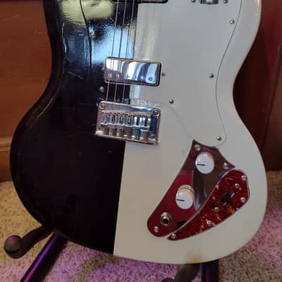 Jon's SG-Cruellacaster Black/White/Gold Sparkle with Gold Foil Pickup image 3