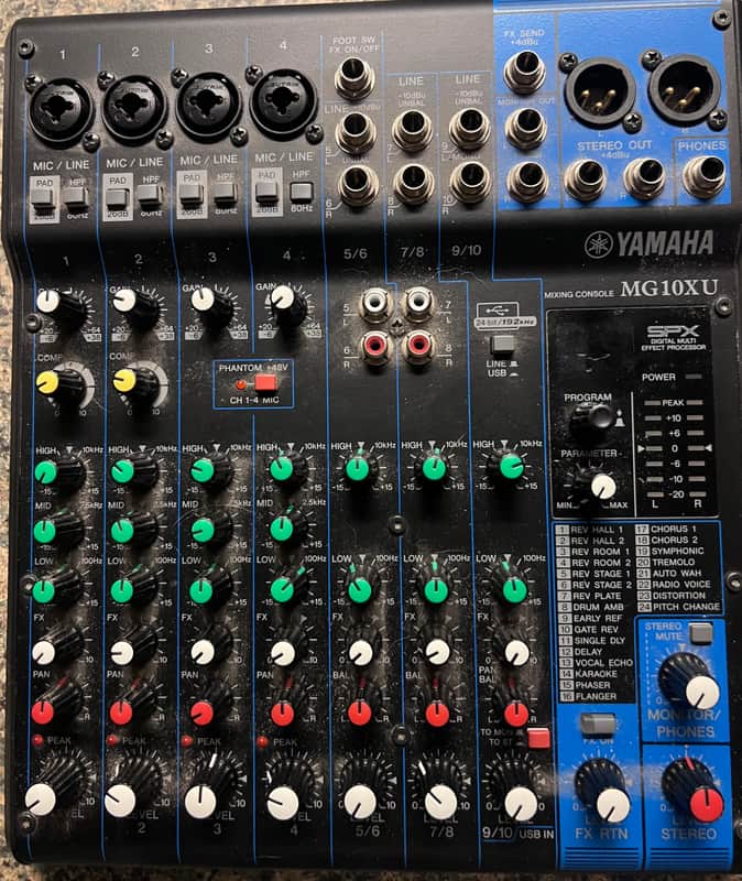 Yamaha MG10XU 10-Channel Analog Mixer