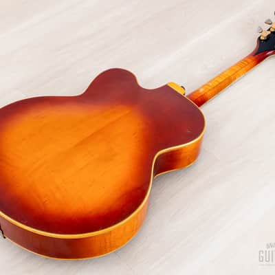 1970 Gibson L-5 CES Vintage Electric Archtop Sunburst w/ T Tops, Case image 16