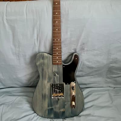 Partscaster Telecaster (Pinecaster) 2026 - Nitrocellulose Blue image 2
