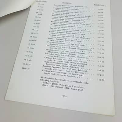 Fender Suggested Retail Price List (17 Pages) 1977 image 5