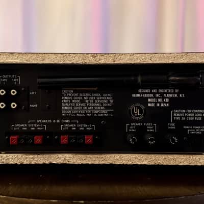 🎶✨ Harman Kardon 430 “Twin Powered” Vintage Stereo Receiver w/ NEW Walnut Wood Case — Serviced/Cleaned, LED Dial, Tested & Working image 11