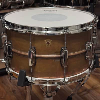 Ludwig LC608R 14x8 Raw Copperphonic 2020-present - Raw Copper Patina image 2