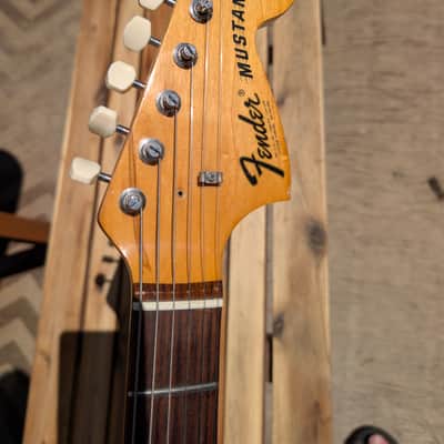 1973 Fender Mustang Sonic Blue - Cunife wide range -Spitfire pickguard image 2
