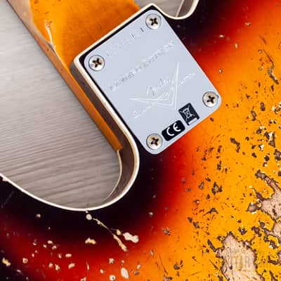 2023 Fender Custom Shop Limited Edition ‘59 Telecaster Custom Super Heavy Relic Sunburst image 19