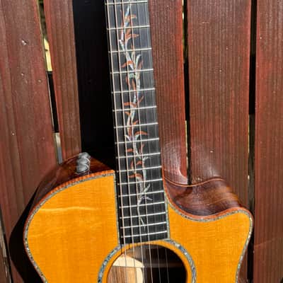 Taylor 2024 "Catch" Custom #27 Grand Auditorium Bearclaw Sitka/Bocote B4027 C14ce Acoustic-Electric Guitar w/HSC image 7