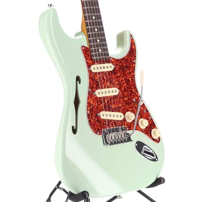 Fender American Professional II Stratocaster Thinline, Transparent Surf Green, Plays Great (L6) (17579) image 3