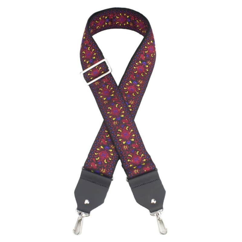 Henry Heller 2" Wide Jacquard Banjo Strap with Metal Ends HJB-L61 image 1