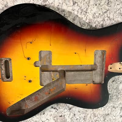 Vintage 1960’s Framus Strato BASS Guitar body image 1