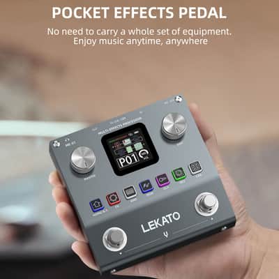 LEKATO ME-01 Multi Effect Guitar Pedal Mini Electric Guitar Bass Effects Pedal 80 Editable Preset 6 Effects Modules image 5