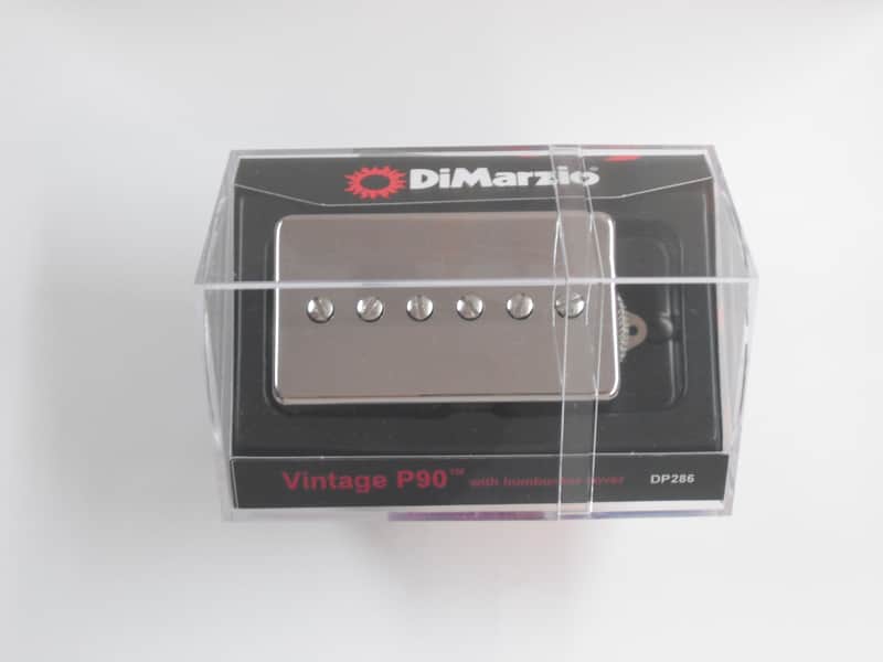DiMarzio Vintage P-90 Soap Bar in a Humbucker Format W/Nickel Cover DP 286 image 1