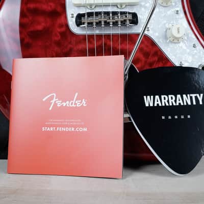 Fender Hybrid II Jazzmaster MIJ 2024 Red Quilt Beryl Top QMT Japan w/ Bag image 2
