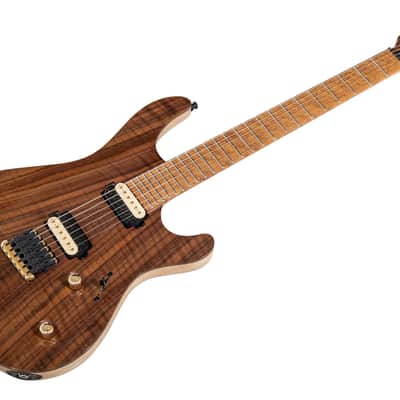 Mayones Regius 6 Custom Master Grade Curly Walnut - Natural Gloss image 15