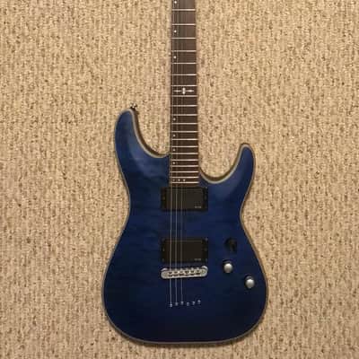 Schecter C-1 Platinum Diamond Series Electric Guitar MIK Midnight Blue Satin MINT! image 2