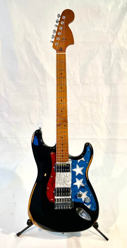 Partscaster Stratocaster-style 2023 - Black relic image 1