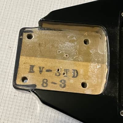 1990's MIJ Jackson Professional King V Black Guitar Body Floyd Tremolo Ready image 10