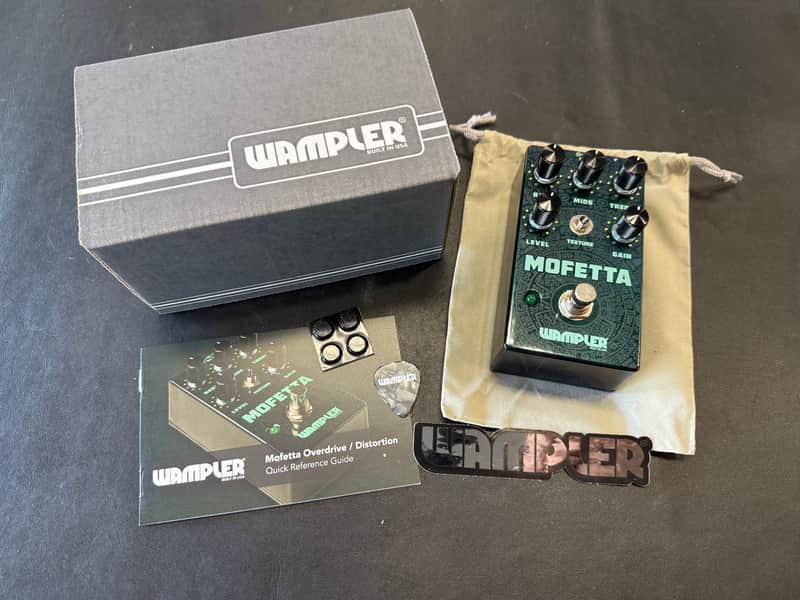 Wampler Mofetta Distortion Pedal - Black / Teal- New! image 1