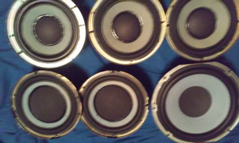 Sony woofers, speakers, and subwoofer BLUE cones! Whole lot/ one bid! image 1