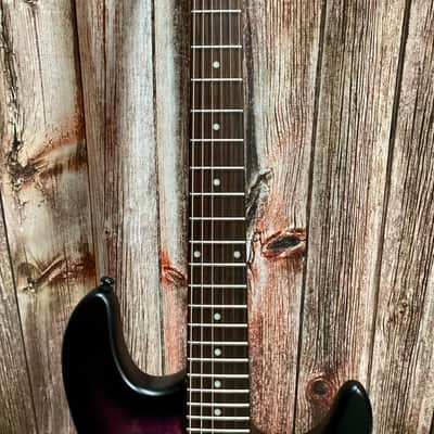 Sterling by Music Man Jason Richardson Cutlass Cosmic Purple Burst Satin w/gig bag image 3