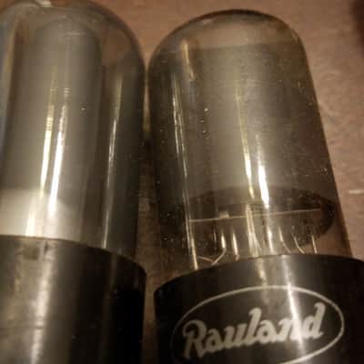 RCA Matched Pair (2) 6V6GT AT1000 TESTED Vacuum Tubes greyglass black plate Beam Power 6V6 1945-1958 image 5