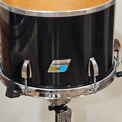 Vintage 1970s Ludwig 9x13 Black Cortex Concert Tom Blue & Olive Badge USA Classic Lugs image 5