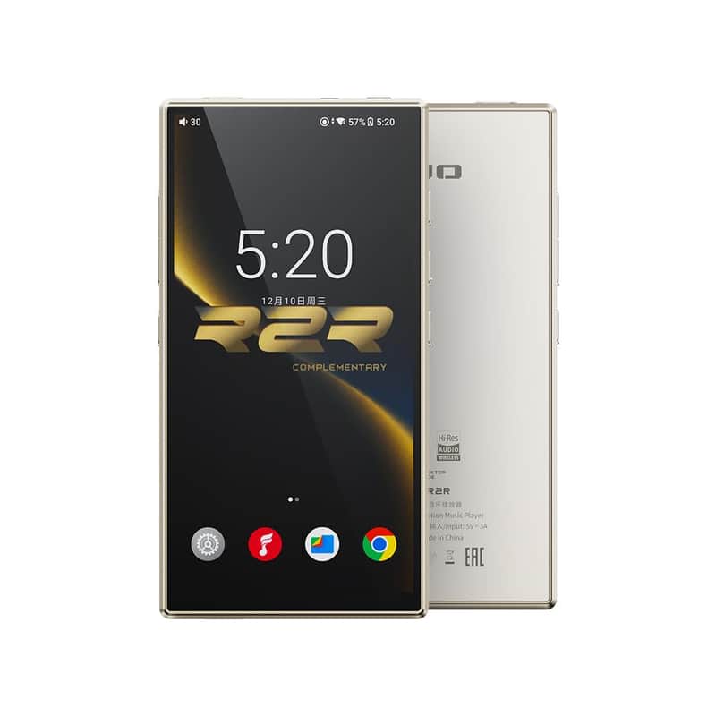 FiiO M33 R2R Portable HiFi Music Player, Snapdragon 680, 8GB RAM + 128GB Storage, True R2R DAC, XMOS XU316 USB Audio, 1100mW Balanced Output, AUTO EQ, 5.5” Full HD Display (Vintage Gold) image 1