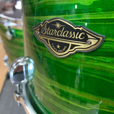 TAMA WBS42S-LSO Starclassic Walnut/Birch 4pc Shell Pack Lacquer Shamrock Oyster image 7