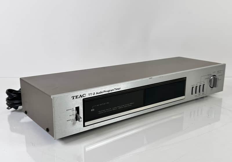 TEAC TT-2 Audio Program Timer For AV Stereo Amplifier Vintage 1980s Silver image 1