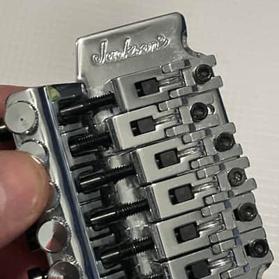 2000's Jackson Dinky Guitars JT-580 Chrome Licensed Floyd Rose Tremolo Guitar Bridge image 12