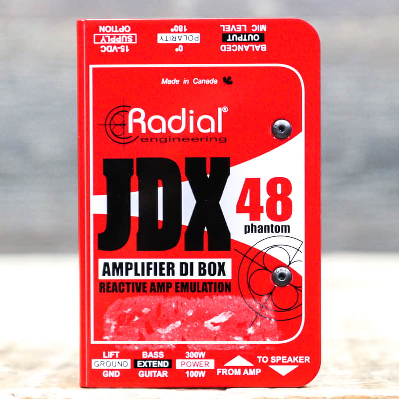 Radial Engineering JDX 48 Guitar Amplifier Direct Box / Reactive Amp Emulation image 1