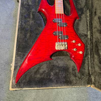 B.C. Rich Beast Bass Red With case image 2