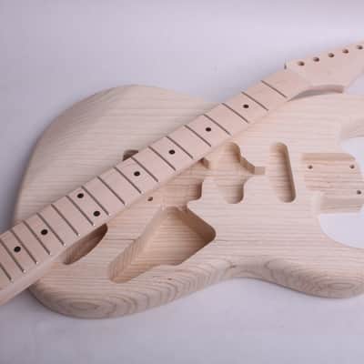 BYOGuitar 2 piece Swamp Ash FrankenStrat Body Unfinished image 6