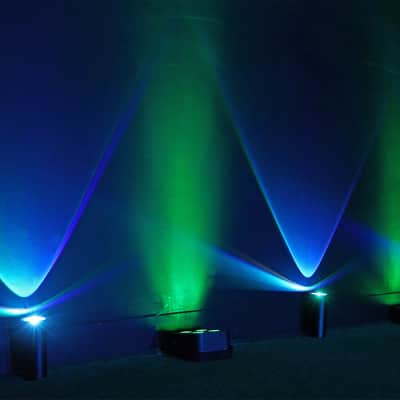 Rockville 4 PACK MINI HALO BLACK DJ Wash Lights+Bag, Wireless DMX/Rechargeable image 10