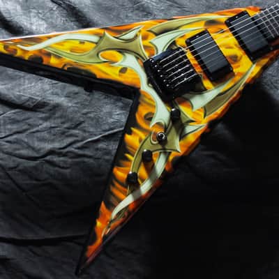 B.C. Rich Kerry King KKV Flying V - Tribal Flames - VERY GOOD condition image 5