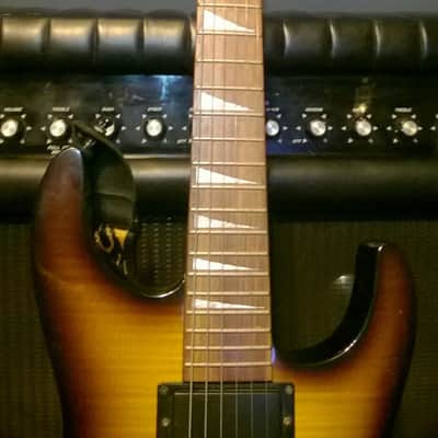 Jackson JS32RT Tobacco Sunburst Reverse Headstock Alder Body Quilted Top Transparent Finish w/ Strap image 5