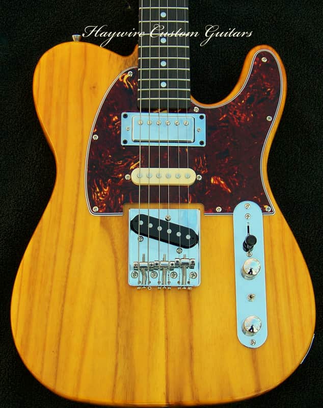 XX-Large 1-7/8" Wide (48 mm)Neck Brent Mason Style Nashville Tele-Butterscotch Blonde Ash + Maple/Ebony 12" Radius Neck+ Light 6.1 lb. Weight +7-Way Switch+ Frets Leveled, Crowned and Polished + Humbucker+Tortoise Guard and 406C Grover Locking Tuners! image 1