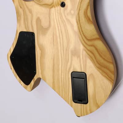 Agile 8 String Multi-Scale Fan Fret Headless Electric Guitar CHIRAL NIRVANA 82528 RL MOD SS Purple B image 3
