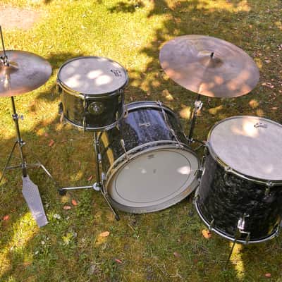 Ajax, Stratford & Besson drum kit Boosey & Hawkes 1960 - Black diamond pearl image 4