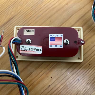 Wilde Pickups (Bill Lawrence) L500 R&L set Cream image 3