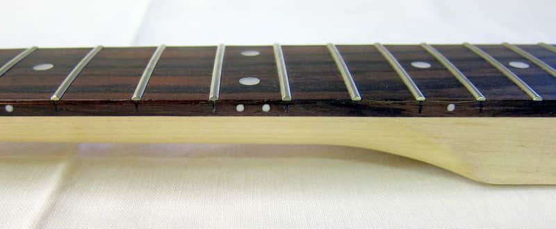 Guitar Neck NEW Style Headstock 25.5" Scale 22 Fret Maple Rosewood It's a Nice One image 1