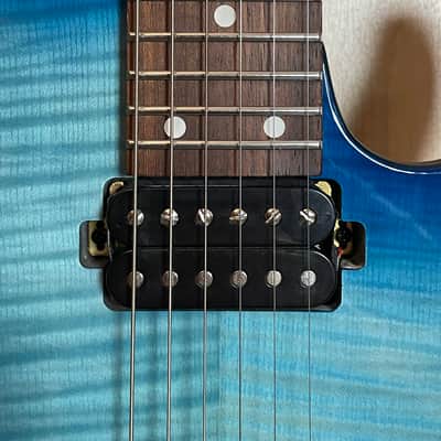 Ibanez AZ24S1F-TXB AZ Standard Transparent Turquoise Burst Electric Guitar image 4