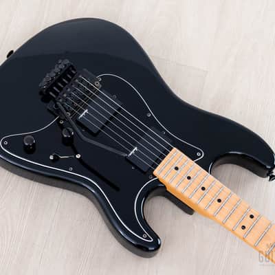 1988 Charvel by Jackson 1A2H Superstrat Black HH w/ Locking Tremolo, Japan image 9